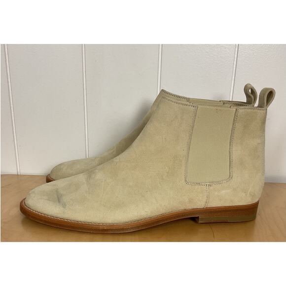 Jenni Kayne Suede Chelsea Boot Size 40 Light Tan/Cream - Picture 6 of 9